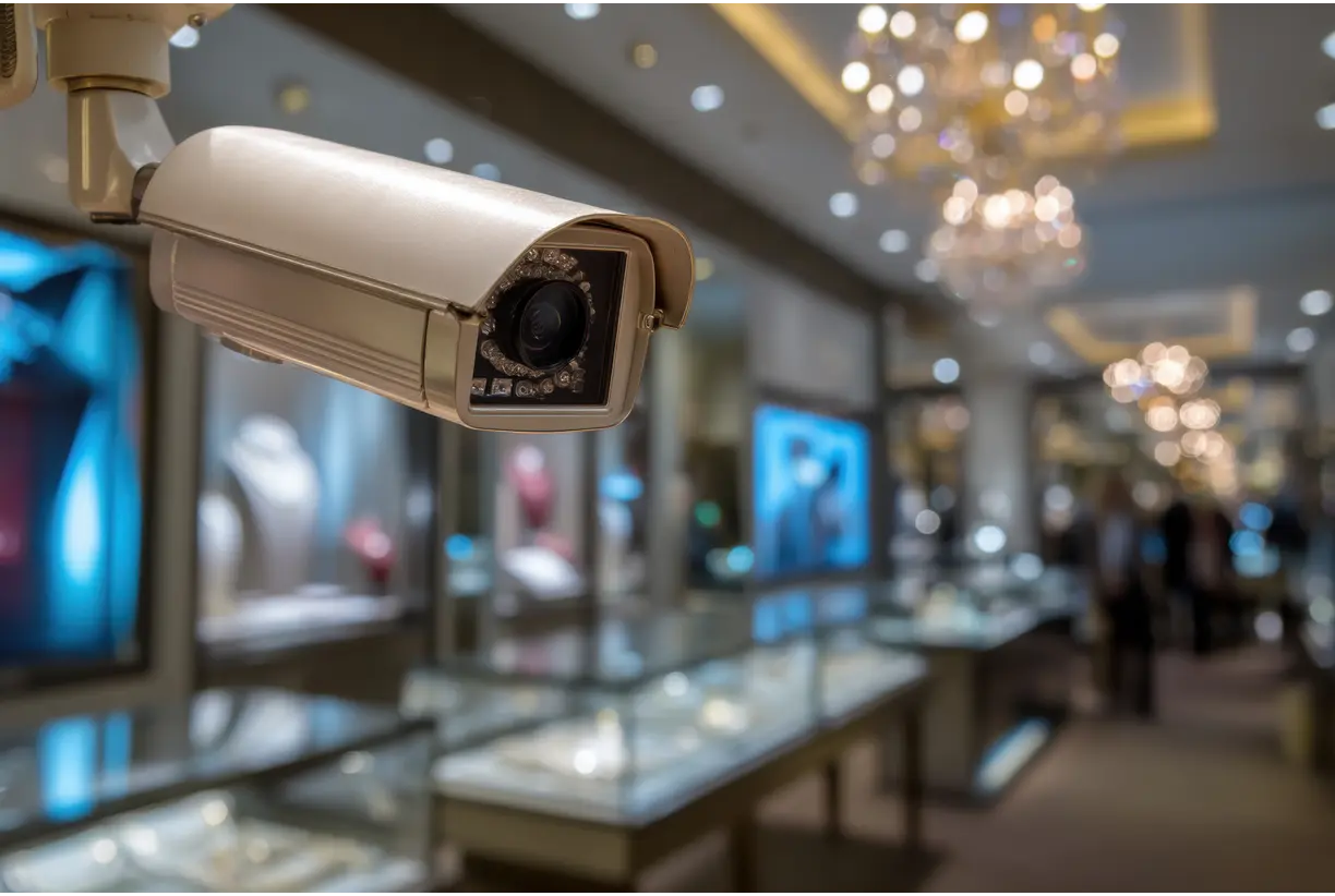 security camera watching for shoplifting